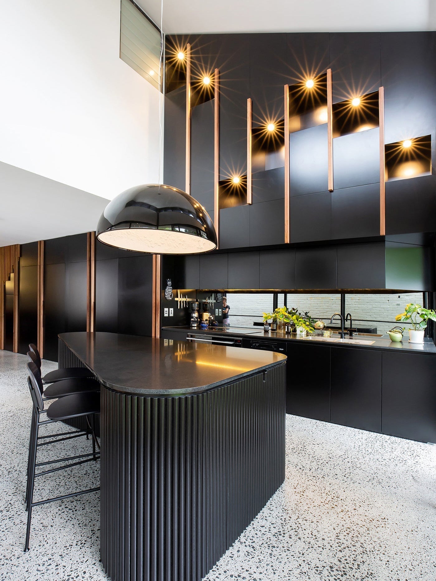 Pendant Light, Cast Plaster Hemisphere Diffuser, E27, 6 Finishes