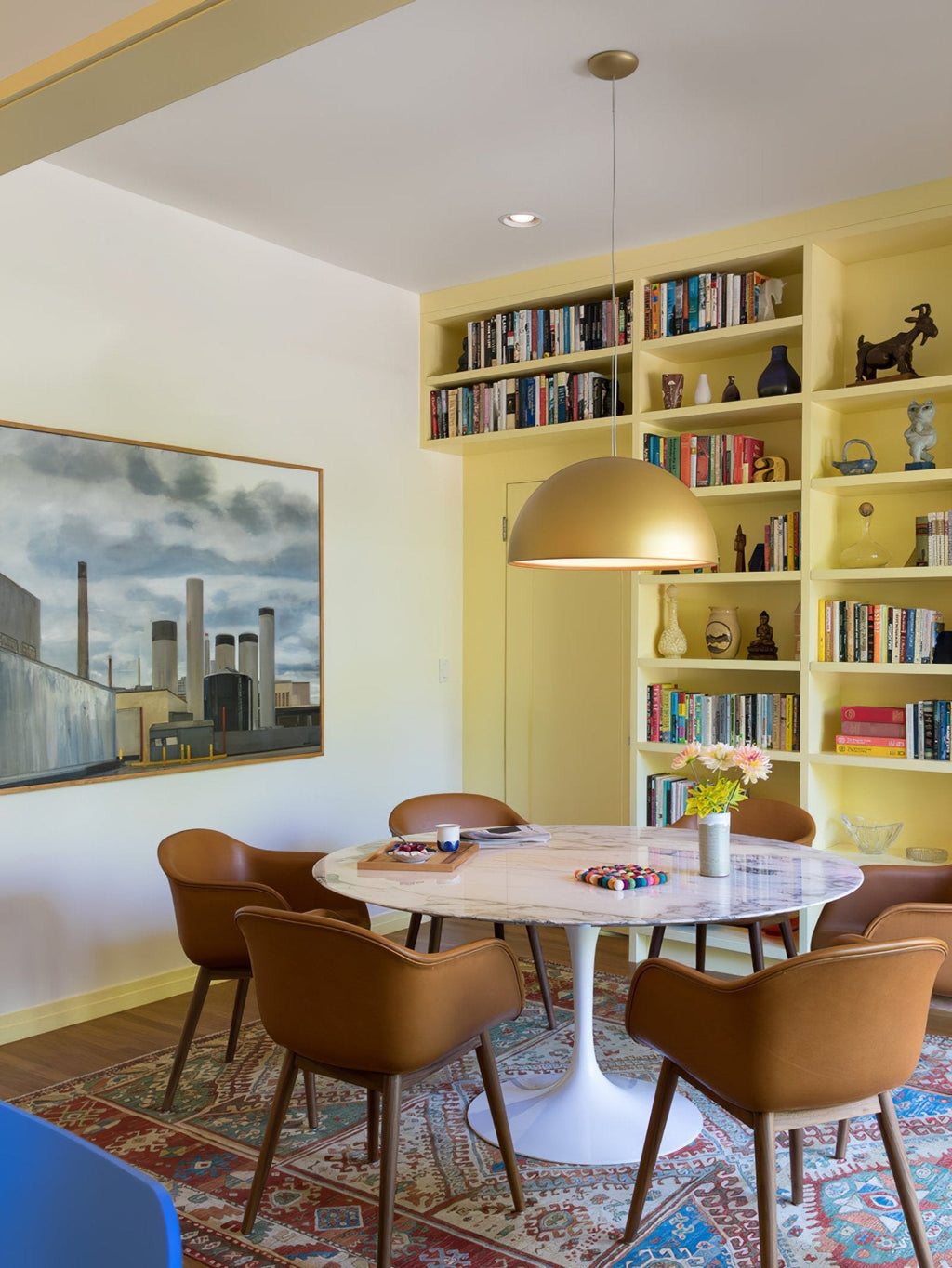 Pendant Light, Cast Plaster Hemisphere Diffuser, E27, 6 Finishes
