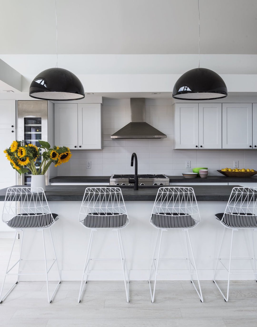 Pendant Light, Cast Plaster Hemisphere Diffuser, E27, 6 Finishes