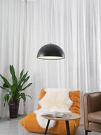 Pendant Light, Cast Plaster Hemisphere Diffuser, E27, 6 Finishes