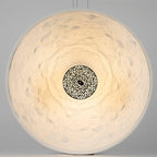 Pendant Light, Cast Plaster Hemisphere Diffuser, E27, 6 Finishes