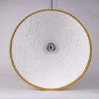 Pendant Light, Cast Plaster Hemisphere Diffuser, E27, 6 Finishes