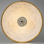 Pendant Light, Cast Plaster Hemisphere Diffuser, E27, 6 Finishes