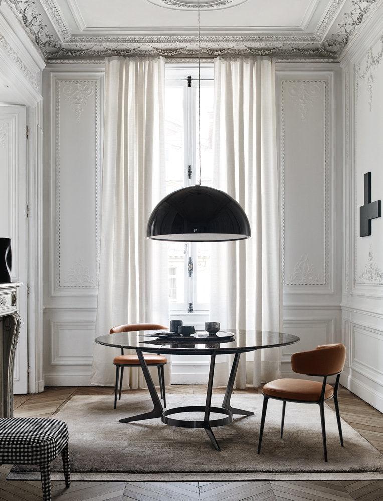 Pendant Light, Cast Plaster Hemisphere Diffuser, E27, 6 Finishes