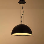 Pendant Light, Cast Plaster Hemisphere Diffuser, E27, 6 Finishes