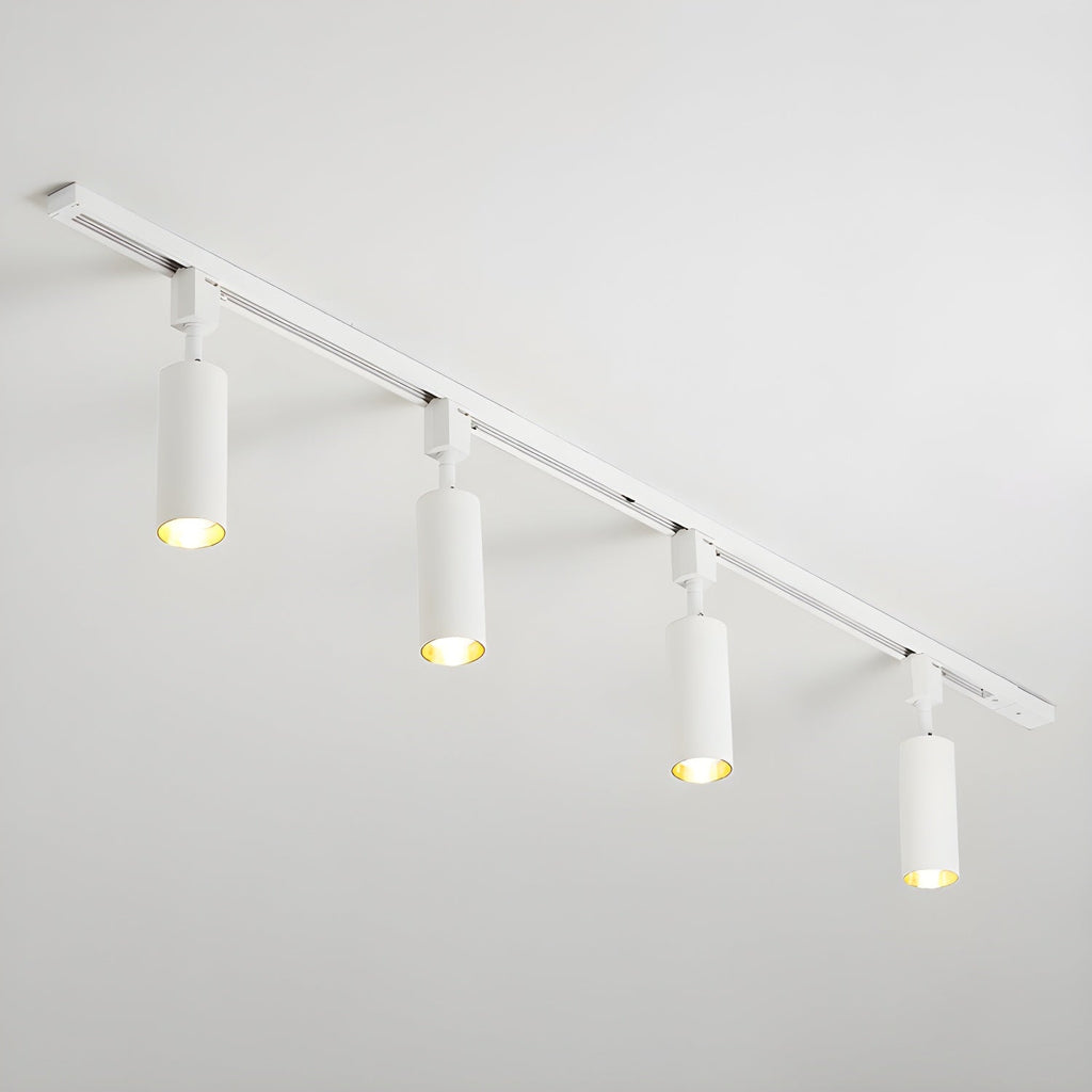 Cylinder Track Light, Aluminium Spotlights, Integrated LED, 30° Beam