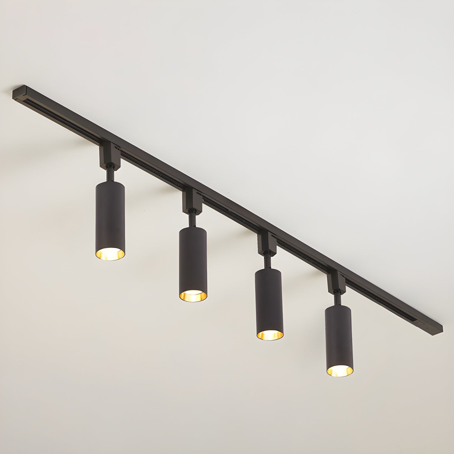Cylinder Track Light, Aluminium Spotlights, Integrated LED, 30° Beam