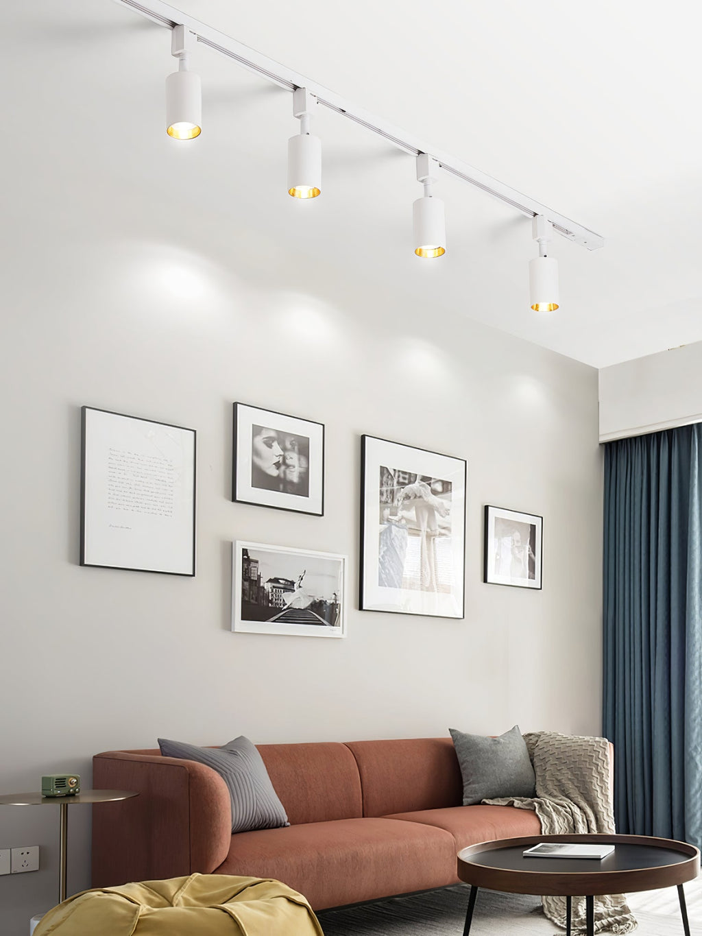 Cylinder Track Light, Aluminium Spotlights, Integrated LED, 30° Beam