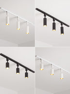 Cylinder Track Light, Aluminium Spotlights, Integrated LED, 30° Beam