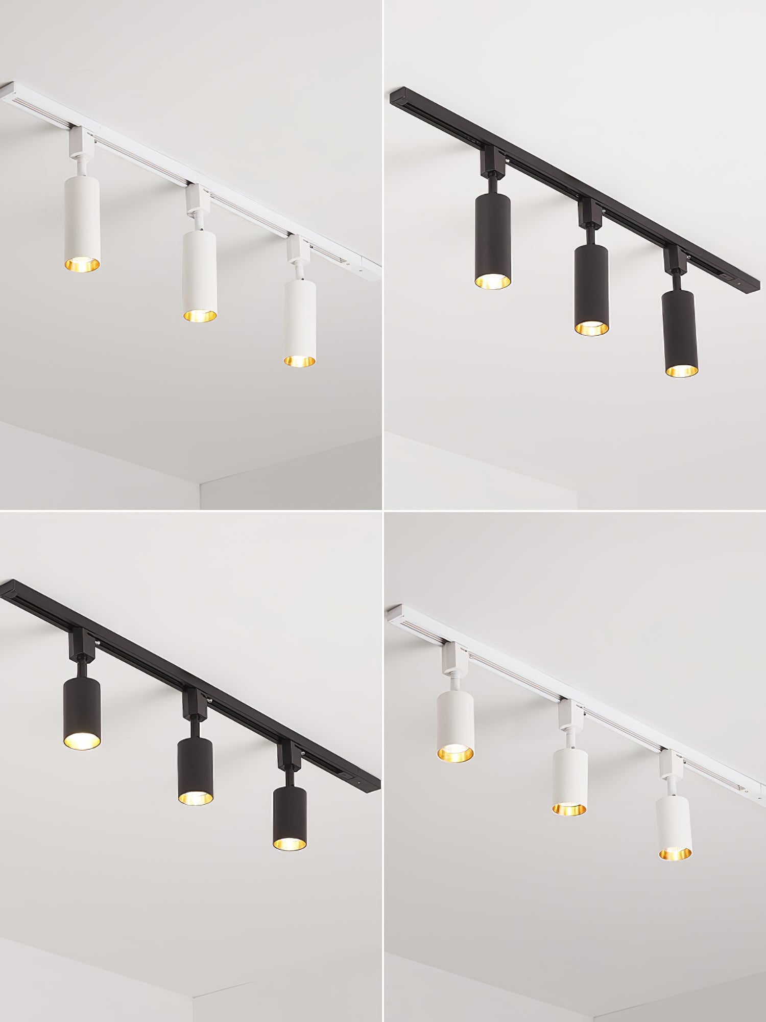 Cylinder Track Light, Aluminium Spotlights, Integrated LED, 30° Beam