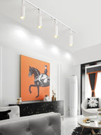 Cylinder Track Light, Aluminium Spotlights, Integrated LED, 30° Beam