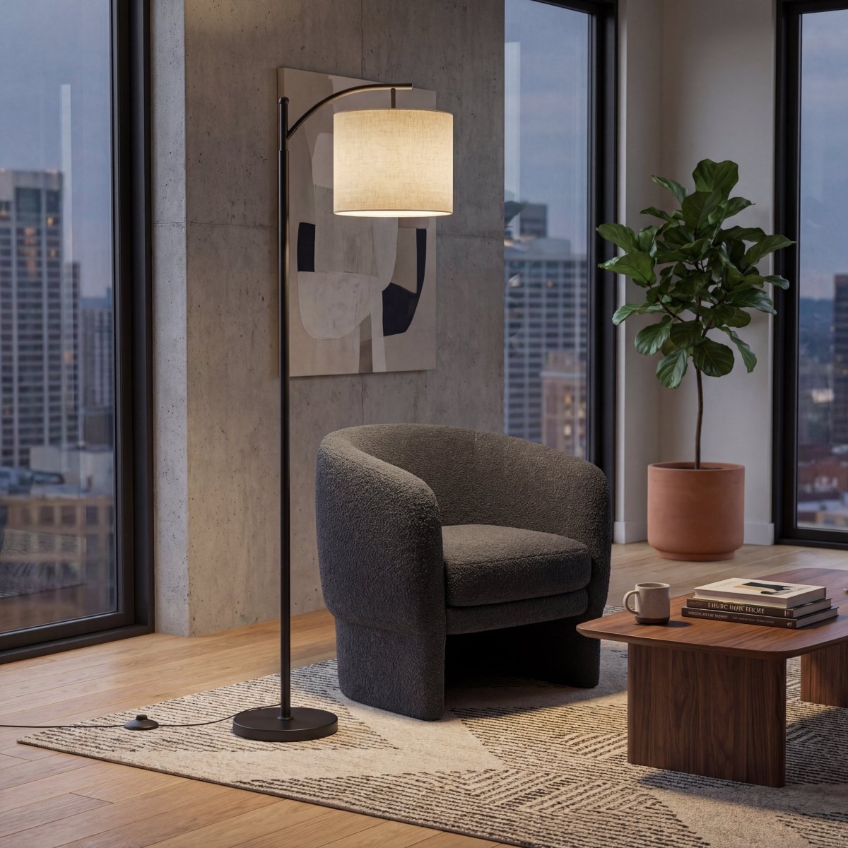 Bluetooth Enabled Dimmable LED Lamp for Adjustable Ambient Lighting