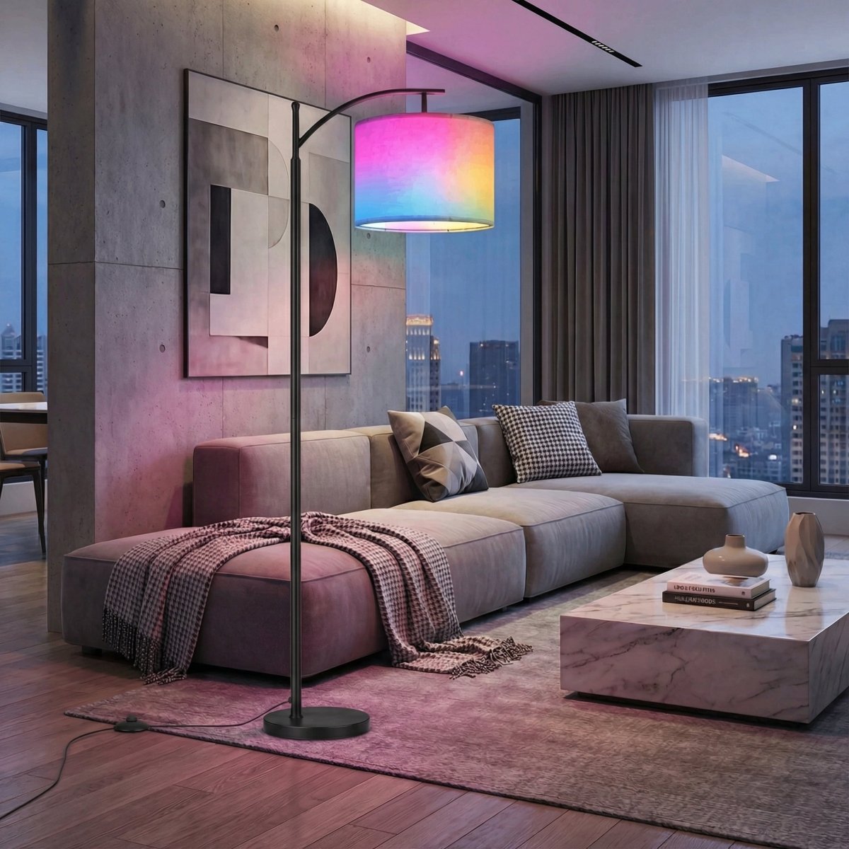 Bluetooth Enabled Dimmable LED Lamp for Adjustable Ambient Lighting