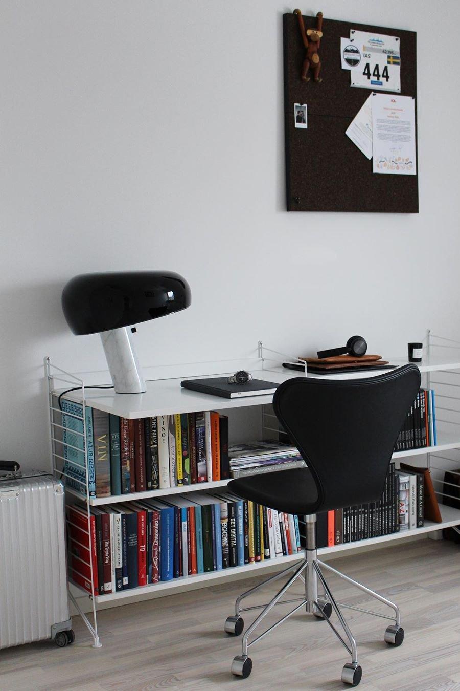 Nucleus Table Lamp, Glazed Metal Shade, Carrara Marble Base, E27