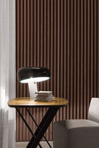 Nucleus Table Lamp, Glazed Metal Shade, Carrara Marble Base, E27