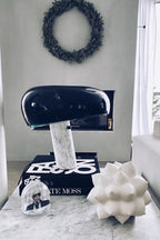 Nucleus Table Lamp, Glazed Metal Shade, Carrara Marble Base, E27