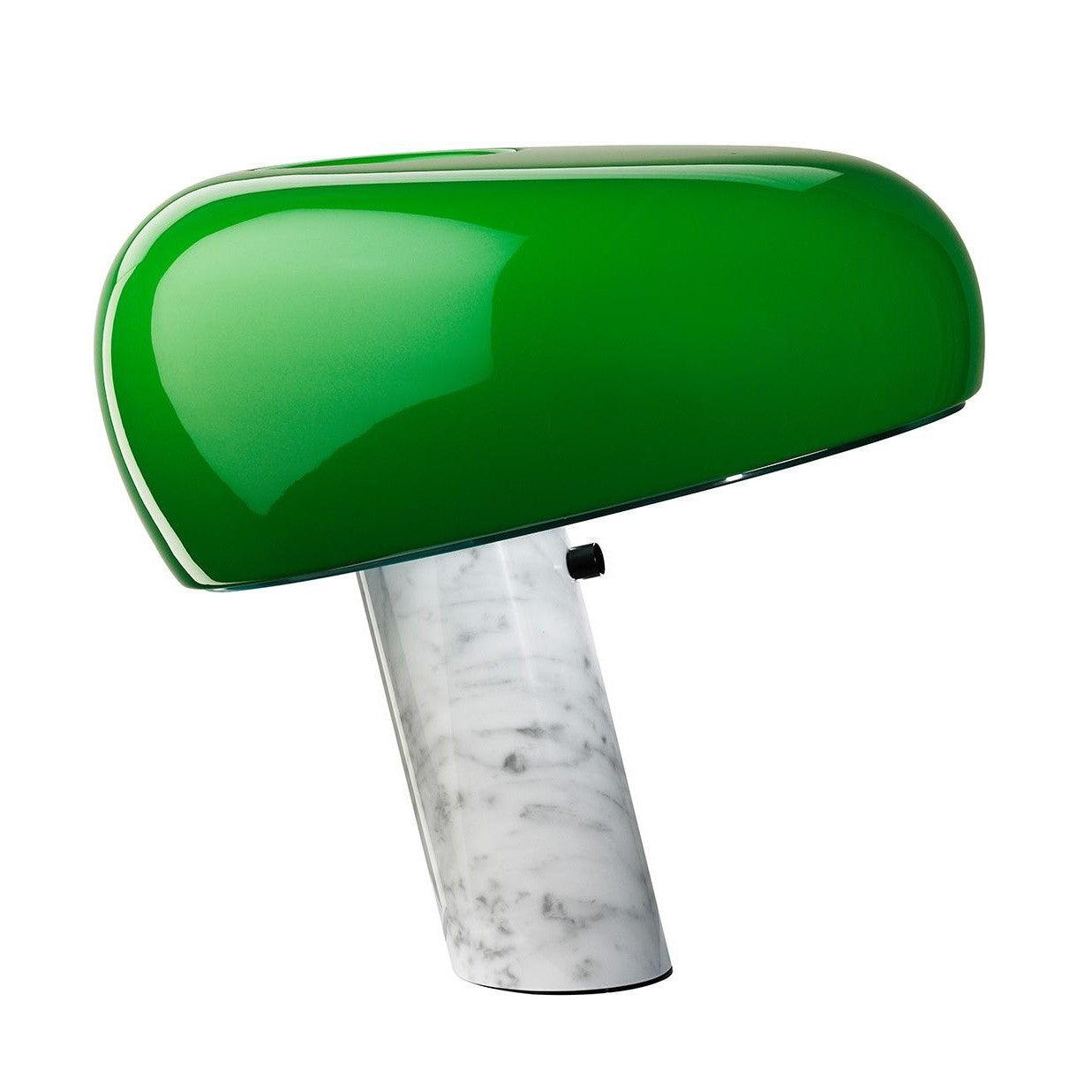 Nucleus Table Lamp, Glazed Metal Shade, Carrara Marble Base, E27