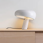 Nucleus Table Lamp, Glazed Metal Shade, Carrara Marble Base, E27