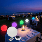 Sun Powered LED Globe Light For Outdoor Garden Landscape Decor