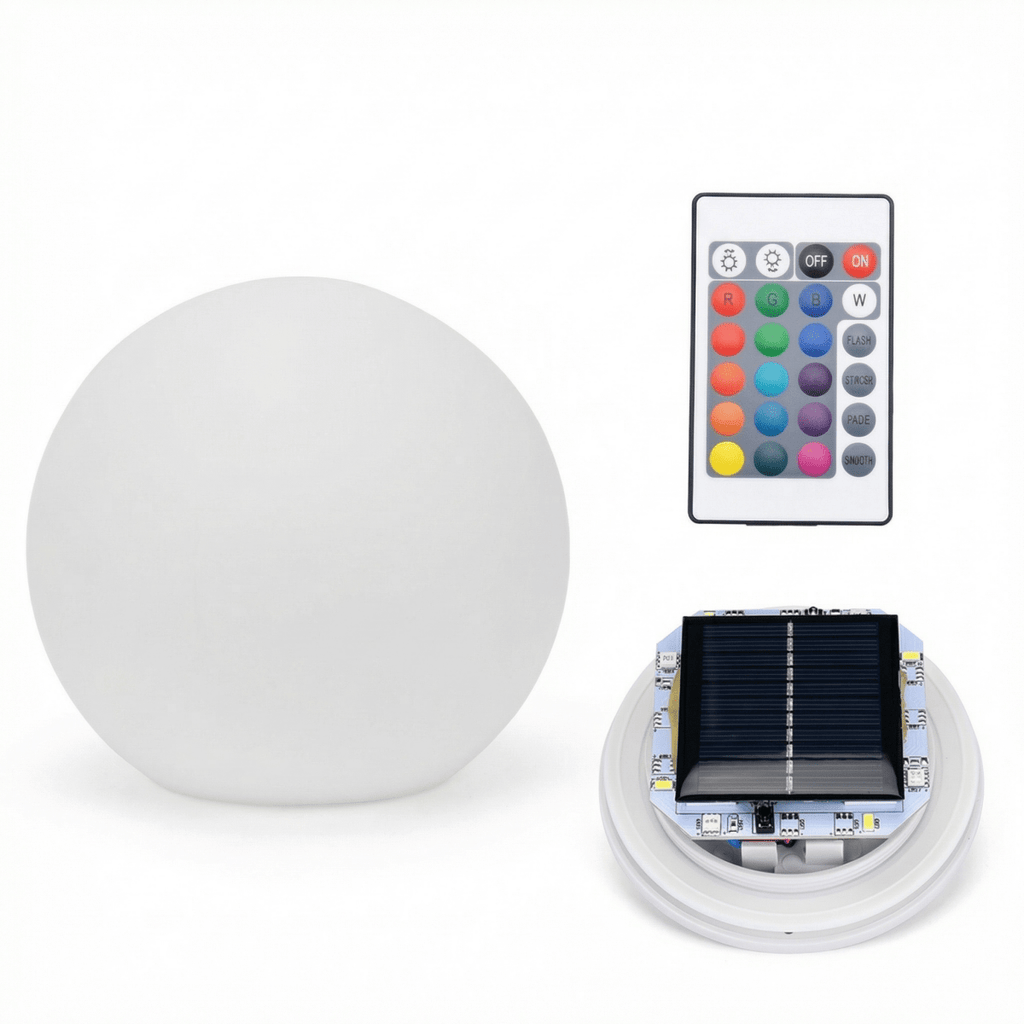 Sun Powered LED Globe Light For Outdoor Garden Landscape Decor