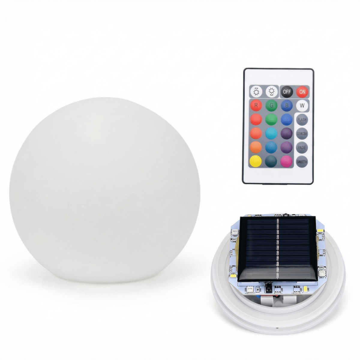 Sun Powered LED Globe Light For Outdoor Garden Landscape Decor