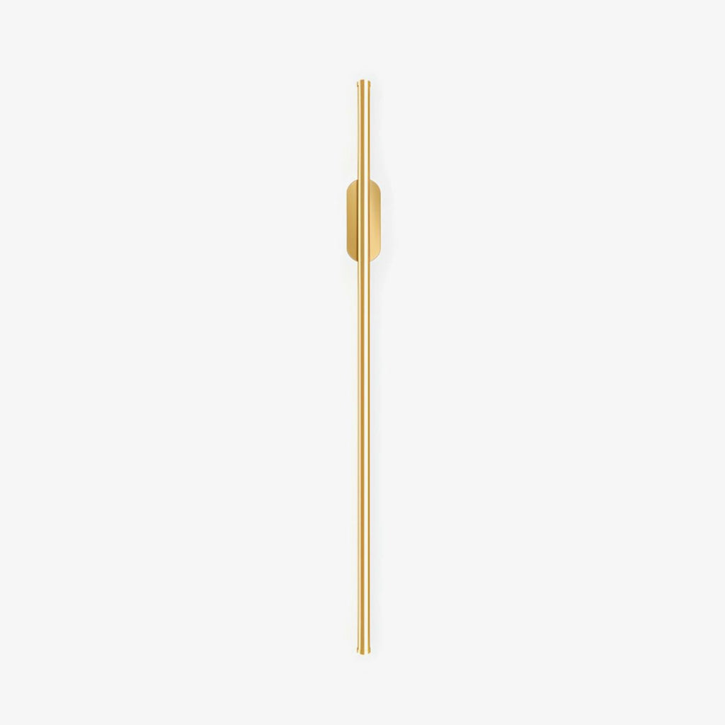Linear LED wall sconce shown at scale against an interior wall