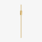 Linear LED wall sconce shown at scale against an interior wall