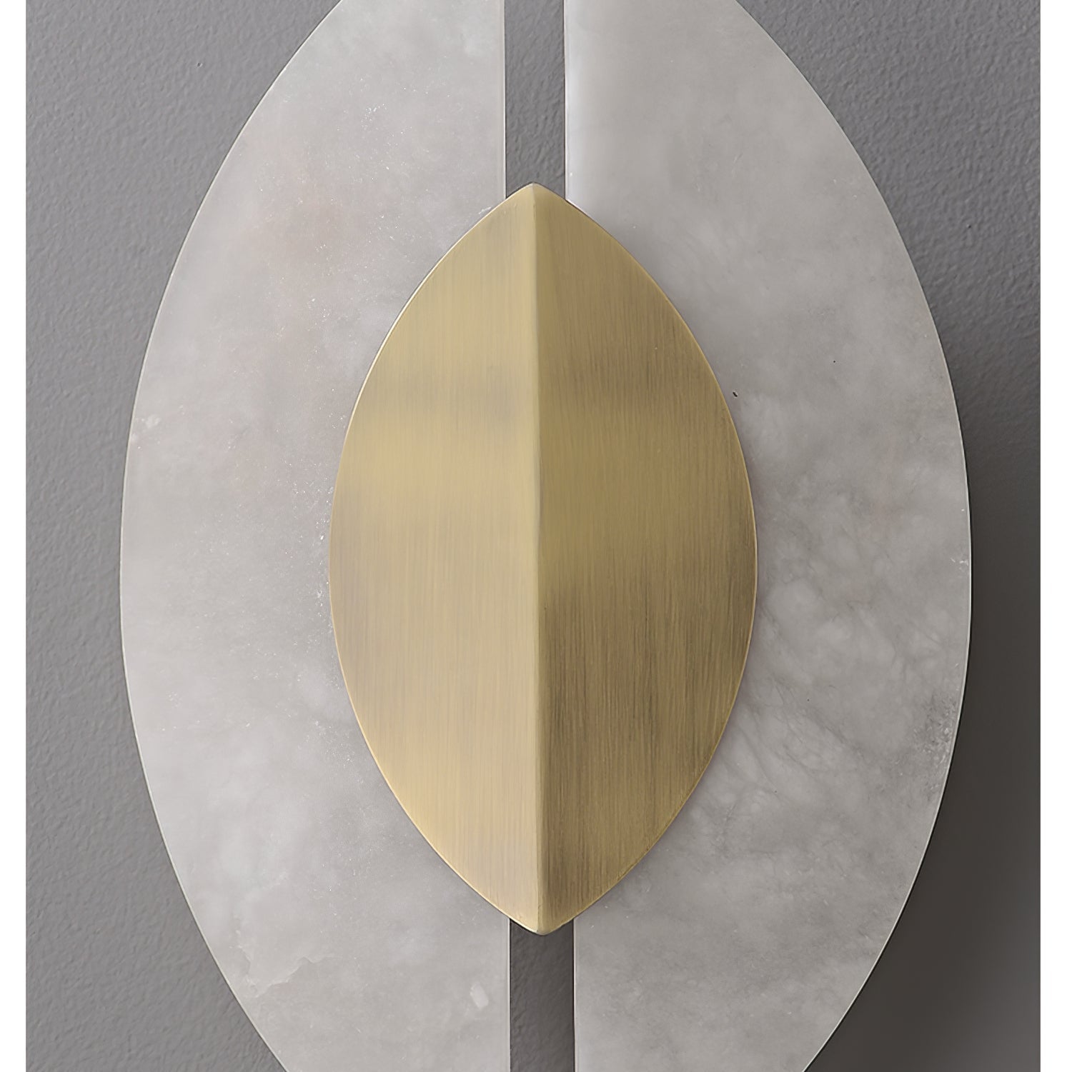 Solari Alabaster Leaf-væglampe, guldfinish, G9-pære, fast installation