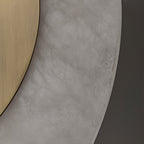 Solari Alabaster Leaf-væglampe, guldfinish, G9-pære, fast installation