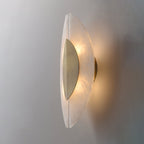 Solari Alabaster Leaf-væglampe, guldfinish, G9-pære, fast installation