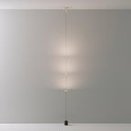 Gulvlampe, Soreluna marmorfod, koniske metalskærme, integreret LED 3000K