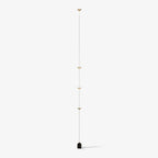 Floor lamp standing in a minimalist contemporary interior corner