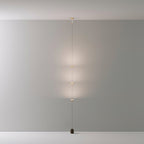 Gulvlampe, Soreluna marmorfod, koniske metalskærme, integreret LED 3000K