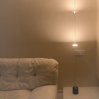 Gulvlampe, Soreluna marmorfod, koniske metalskærme, integreret LED 3000K