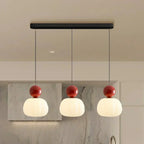 Pendant Light With Sphere Diffuser And Metallic Accents, 12-Inch