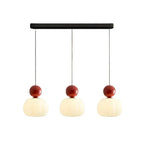 Pendant Light With Sphere Diffuser And Metallic Accents, 12-Inch