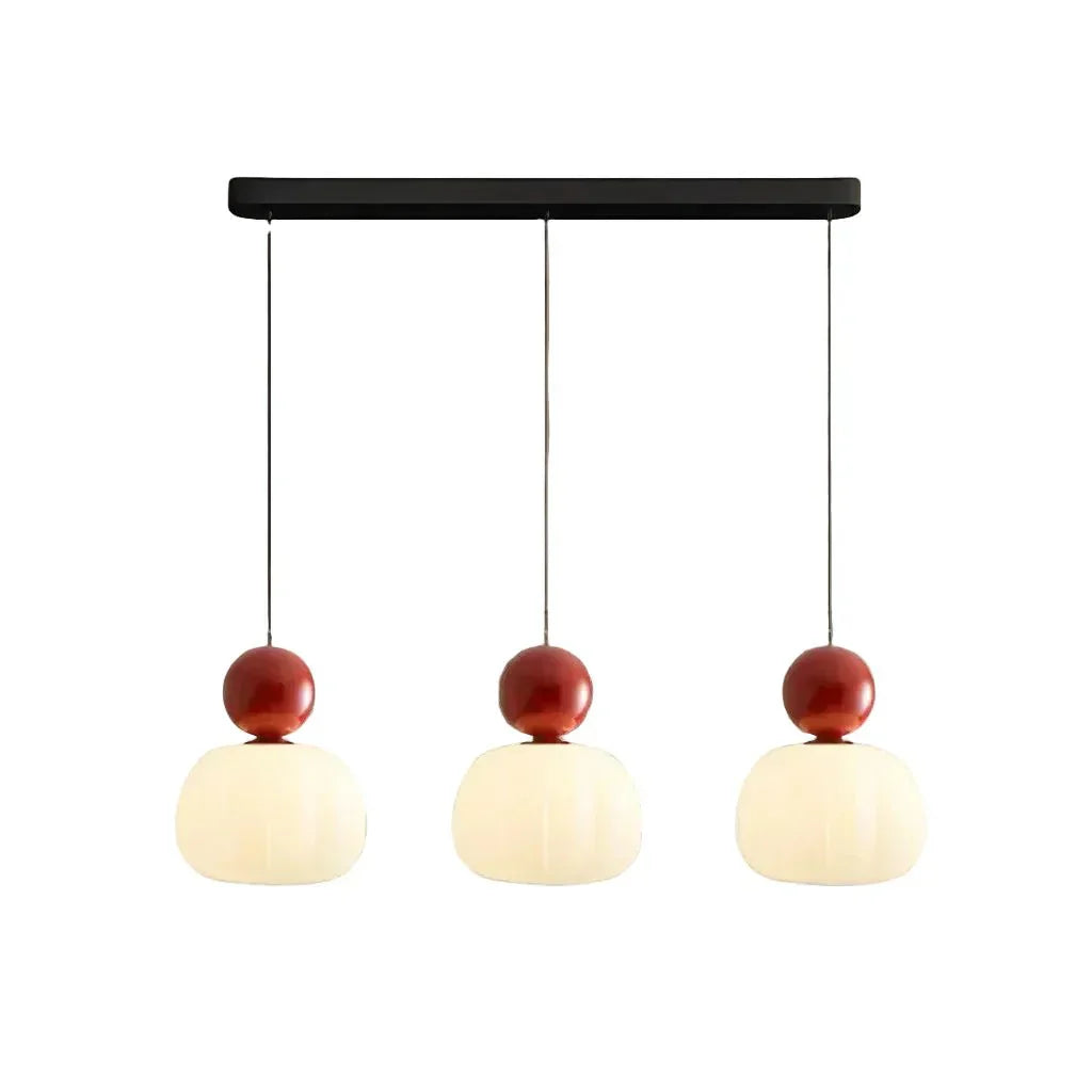 Pendant Light With Sphere Diffuser And Metallic Accents, 12-Inch