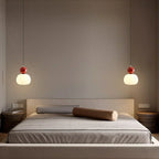 Pendant Light With Sphere Diffuser And Metallic Accents, 12-Inch