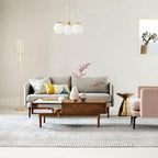 Lustra Sphere & Stem Brass Chandelier With Glass Globe Shades
