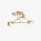 Sputnik ceiling light installed above a seating area