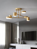 Sputnik ceiling light highlighting its bold radial silhouette