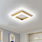 Overlapping Square Frame Light Fixture Ceiling Modern Design