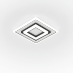 Overlapping Square Frame Light Fixture Ceiling Modern Design