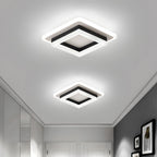 Overlapping Square Frame Light Fixture Ceiling Modern Design