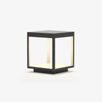 Square frame outdoor light detail of stainless steel frame