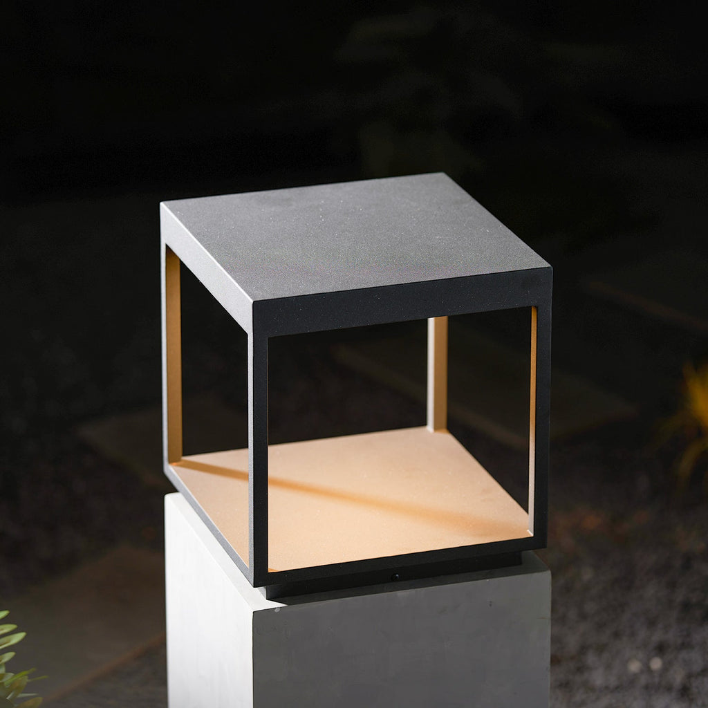 Outdoor Post Light, Stainless Steel, IP65 Waterproof, Integrated LED