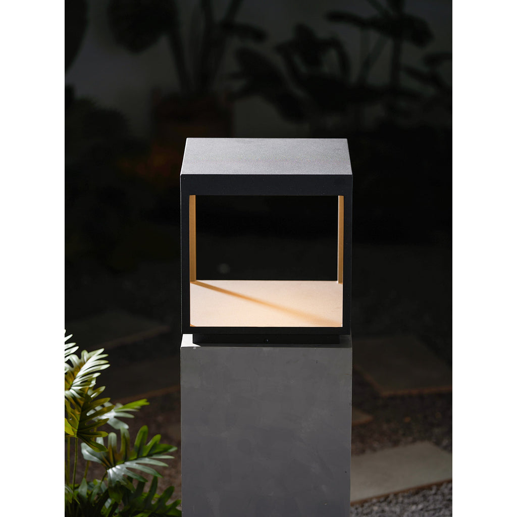 Outdoor Post Light, Stainless Steel, IP65 Waterproof, Integrated LED