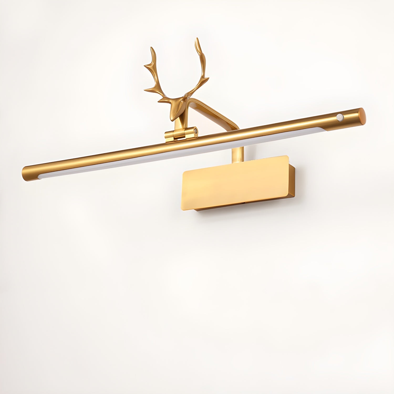Metal and acrylic wall sconce with integrated warm LED lighting