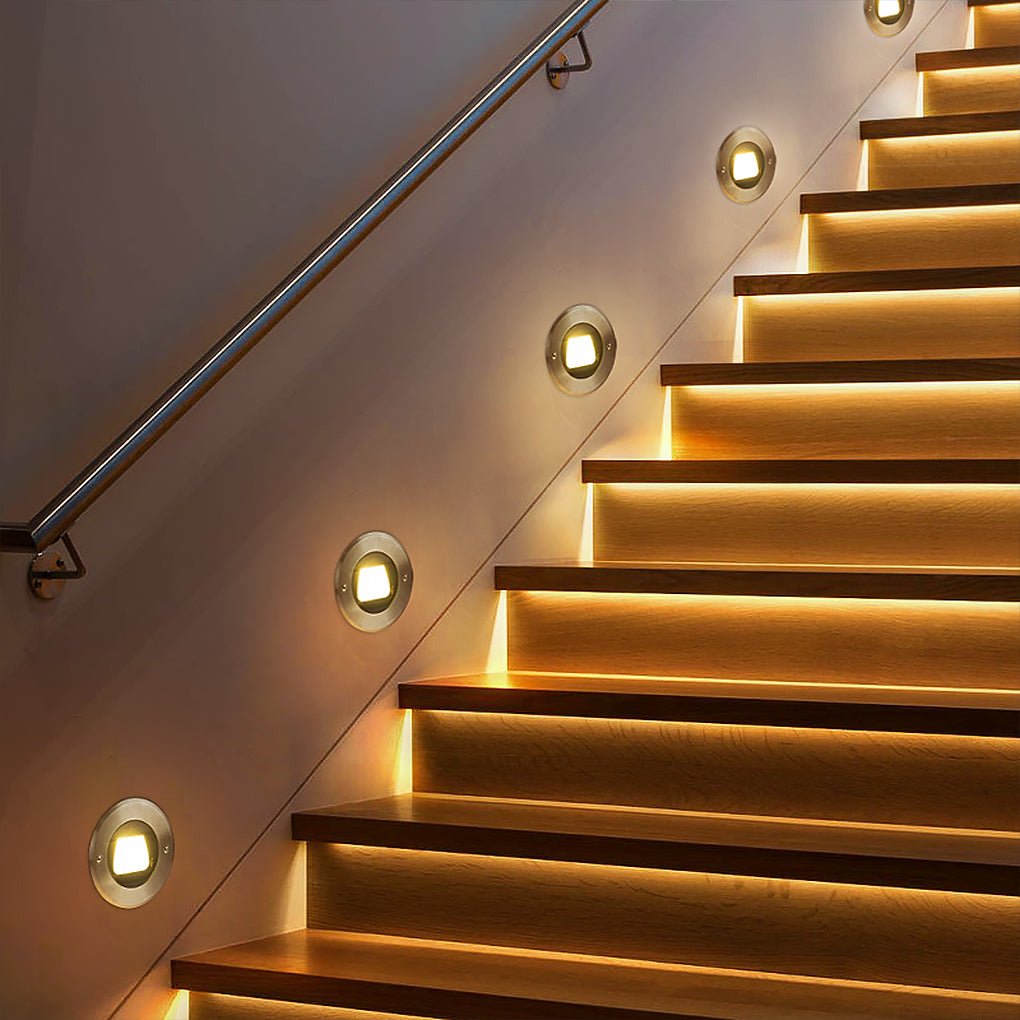 Recessed LED Step Light, Ultra-Thin Aluminum Deck & Stair Fixture