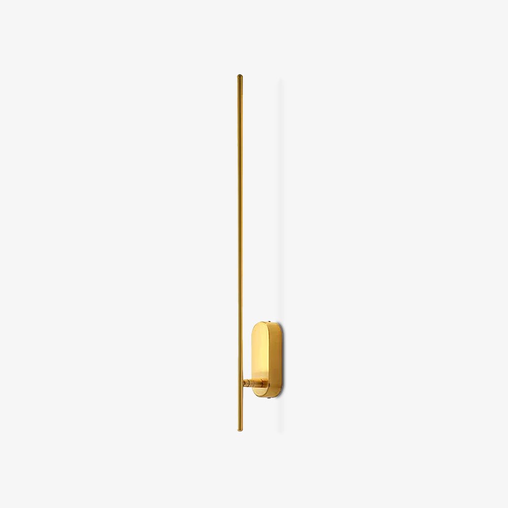 Wall Sconce, Stick-Shaped Linear Metal, Brass or Black, Dimmable LED